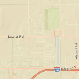1400 North Airport Road, Weatherford, OK Street Map