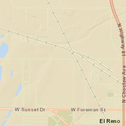 Canadian County Street Map