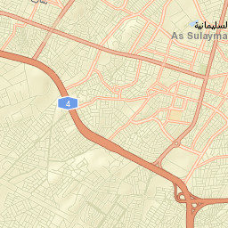 As Sulaymānīyah Street Map