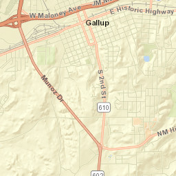 Gallup Street Map