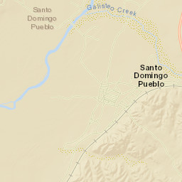 Santo Domingo Pueblo Street Map