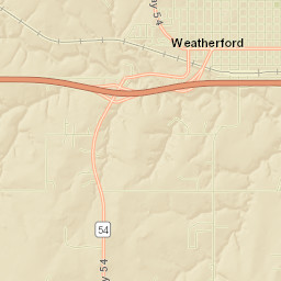 200-298 East Arapaho Avenue Weatherford OK Street Map