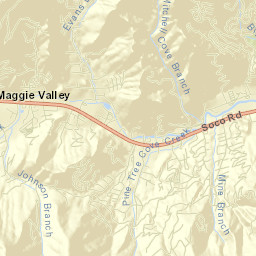 Maggie Valley Street Map