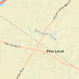 Pine Level Street Map