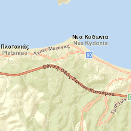 Agía Marína Street Map