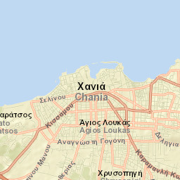 Chaniá Street Map