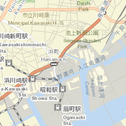 Kawasaki Street Map