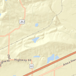 3777-3869 AR-282 Van Buren AR Street Map