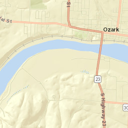 1705 West Commercial Street, Ozark, AR Street Map