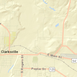 Clarksville Street Map