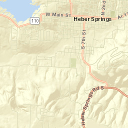 Heber Springs Street Map