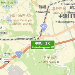 Nakatsugawa Street Map