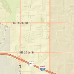 2829-2899 South Douglas Boulevard, Midwest City, OK Street Map
