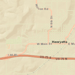 801-811 West Main Street, Henryetta, OK Street Map