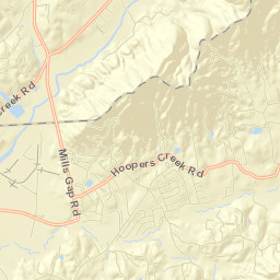 Hoopers Creek Street Map