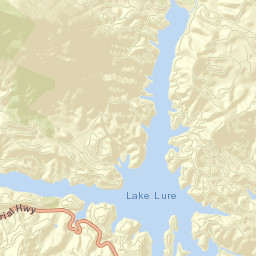 Lake Lure Street Map