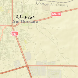 Aïn Oussera Street Map