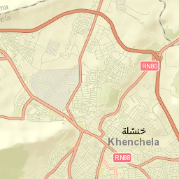 Khenchela Street Map