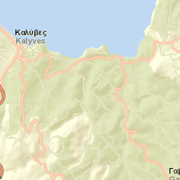 Kalýves Street Map