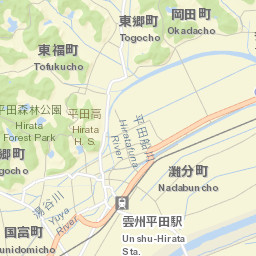 Hiratachō Street Map