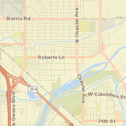 Oildale Street Map