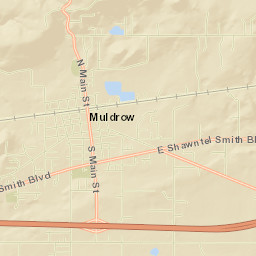 Highway 64B, Muldrow, OK 74948, USA Street Map