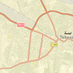 Tébessa Street Map
