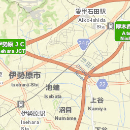 Isehara Street Map