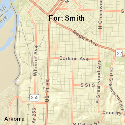 2801-2811 South 32nd Street, Fort Smith Street Map