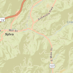 Sylva Street Map