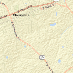 Cherryville Street Map