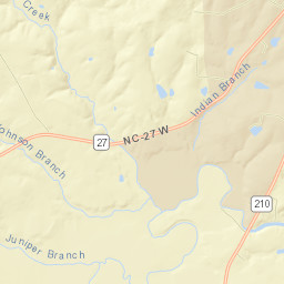 Harnett County Street Map