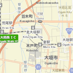 Ōgaki-shi Street Map