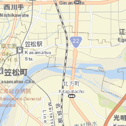 Kasamatsuchō Street Map