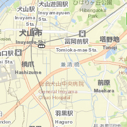 Inuyama Street Map