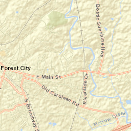 Forest City Street Map