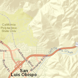 San Luis Obispo Street Map