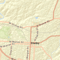 Shelby Street Map