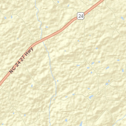 Stanly County Street Map