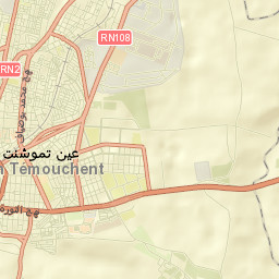 Aïn Temouchent Street Map