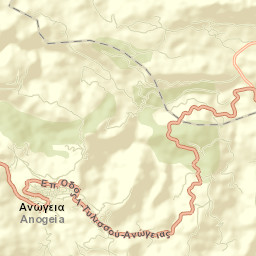 Anógeia Street Map