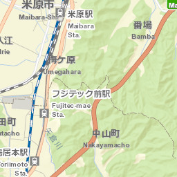 Maibara Street Map