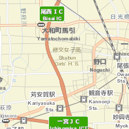 Ichinomiya Street Map
