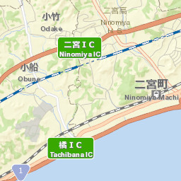 Ninomiya Street Map