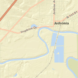 Judsonia Street Map