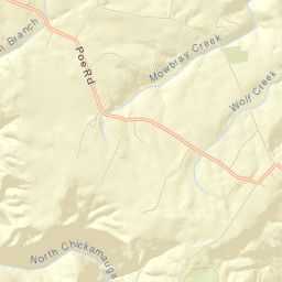 Mowbray Mountain Street Map