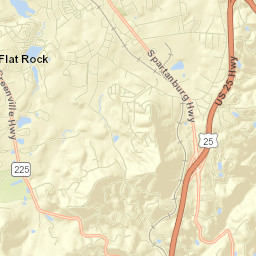 East Flat Rock Street Map