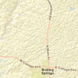 Boiling Springs Street Map