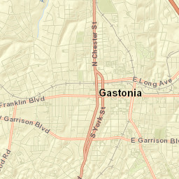Gastonia Street Map