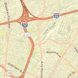 Mecklenburg County Street Map